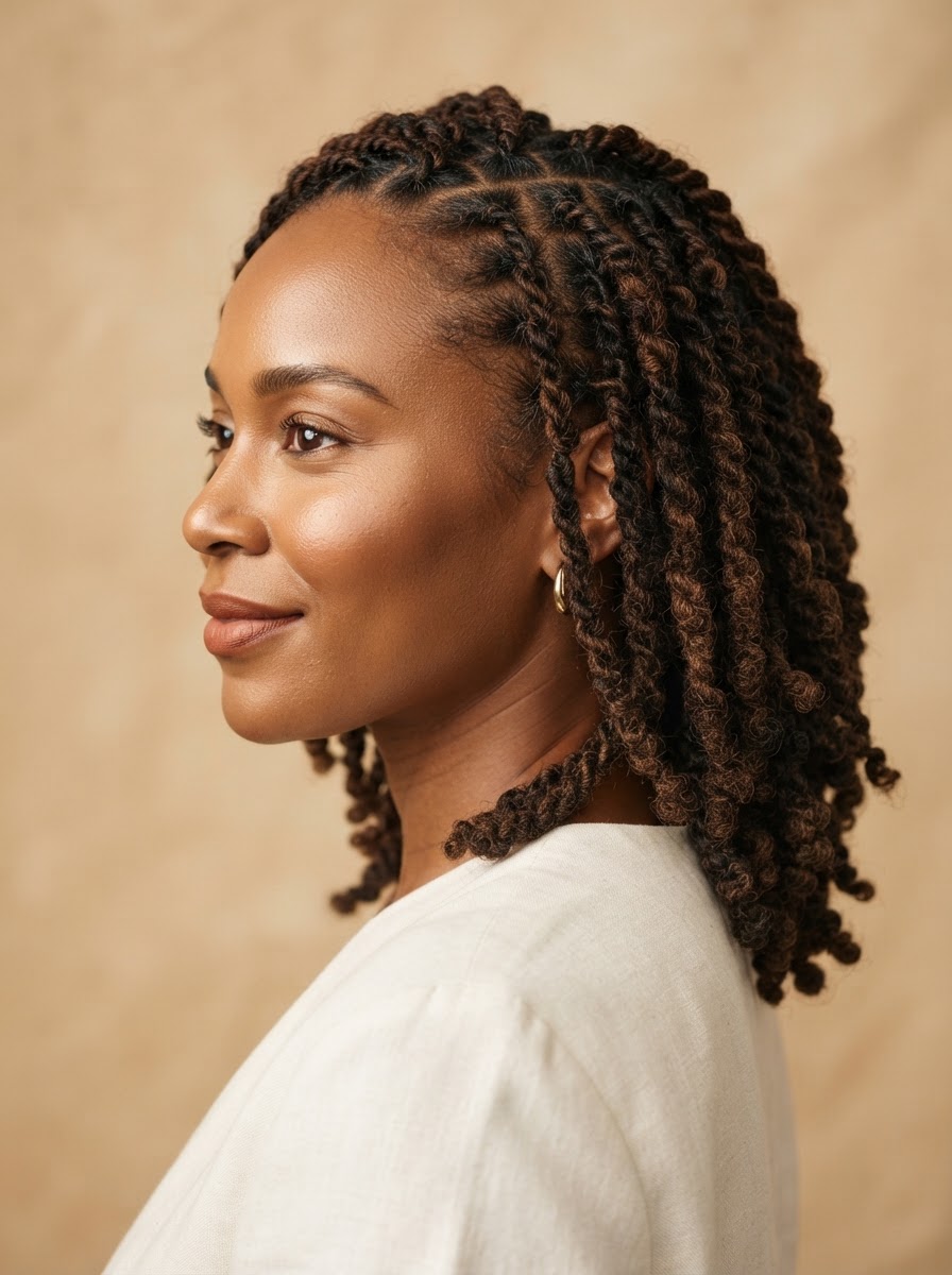 Two-Strand Loc Style