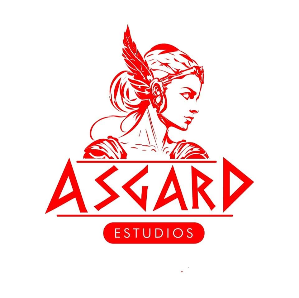 Logo Oficial Rojo - Estudios Asgard