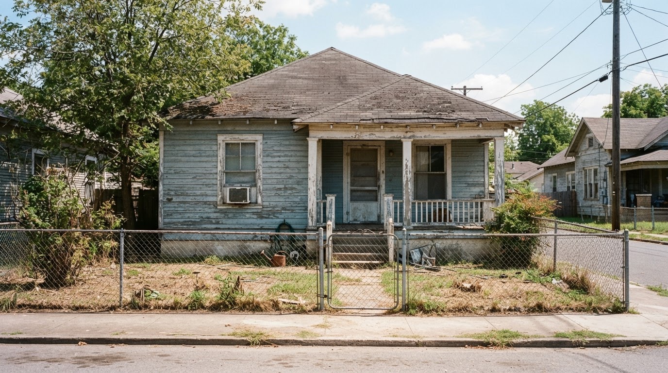 An older, lived-in home purchased as-is