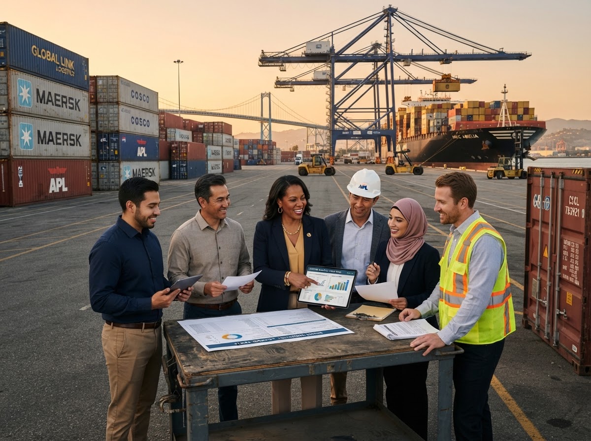 Luxlink international trade specialists coordinating shipments and container manifests