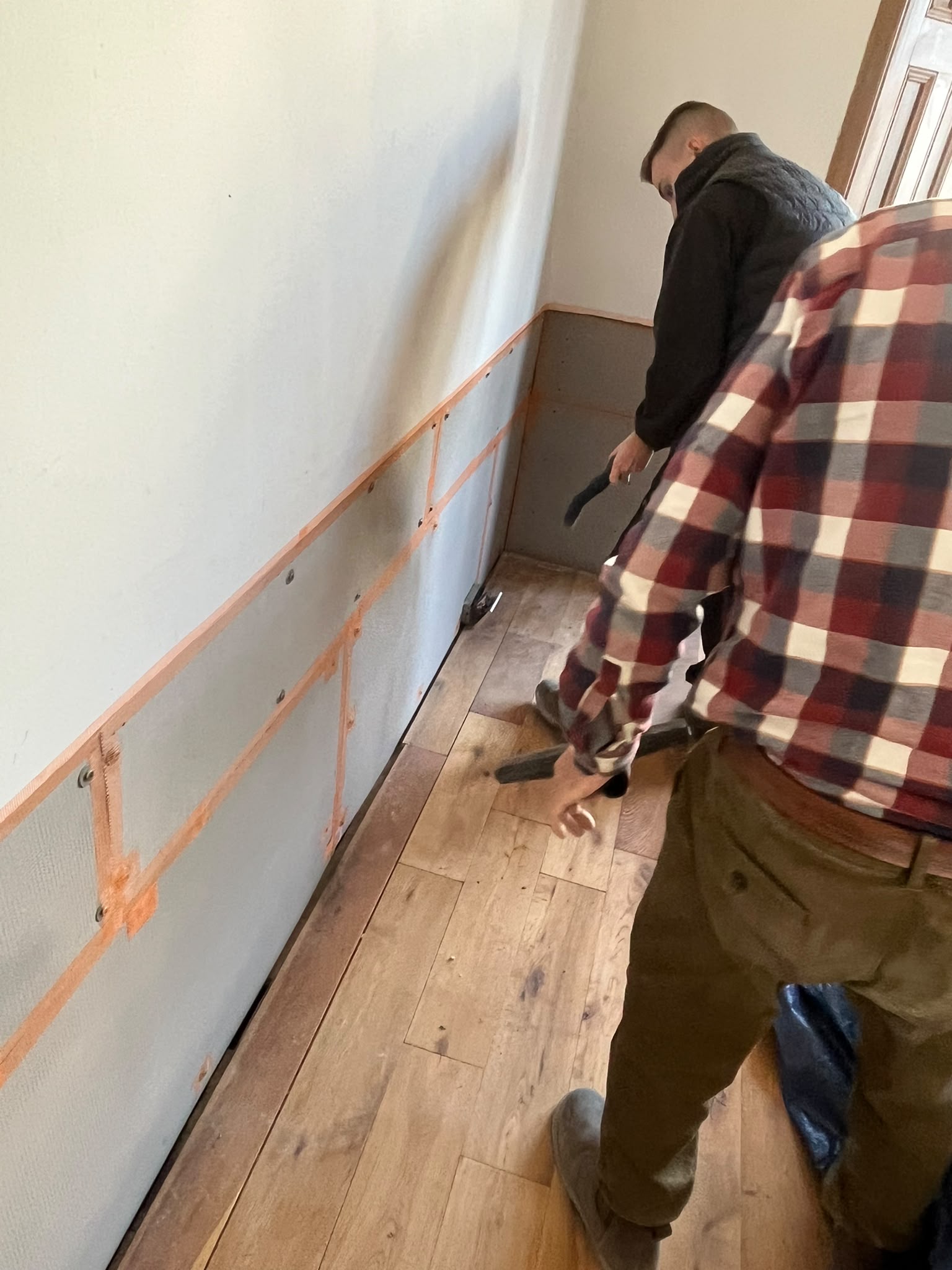 Wall membrane and perimeter waterproofing installation