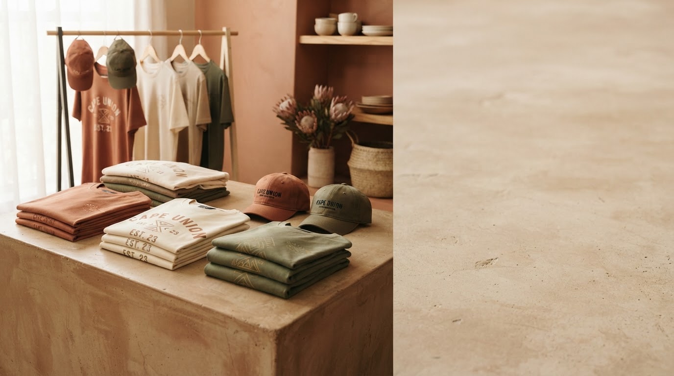 KairoCraft design & manufacturing studio — finished apparel and print goods