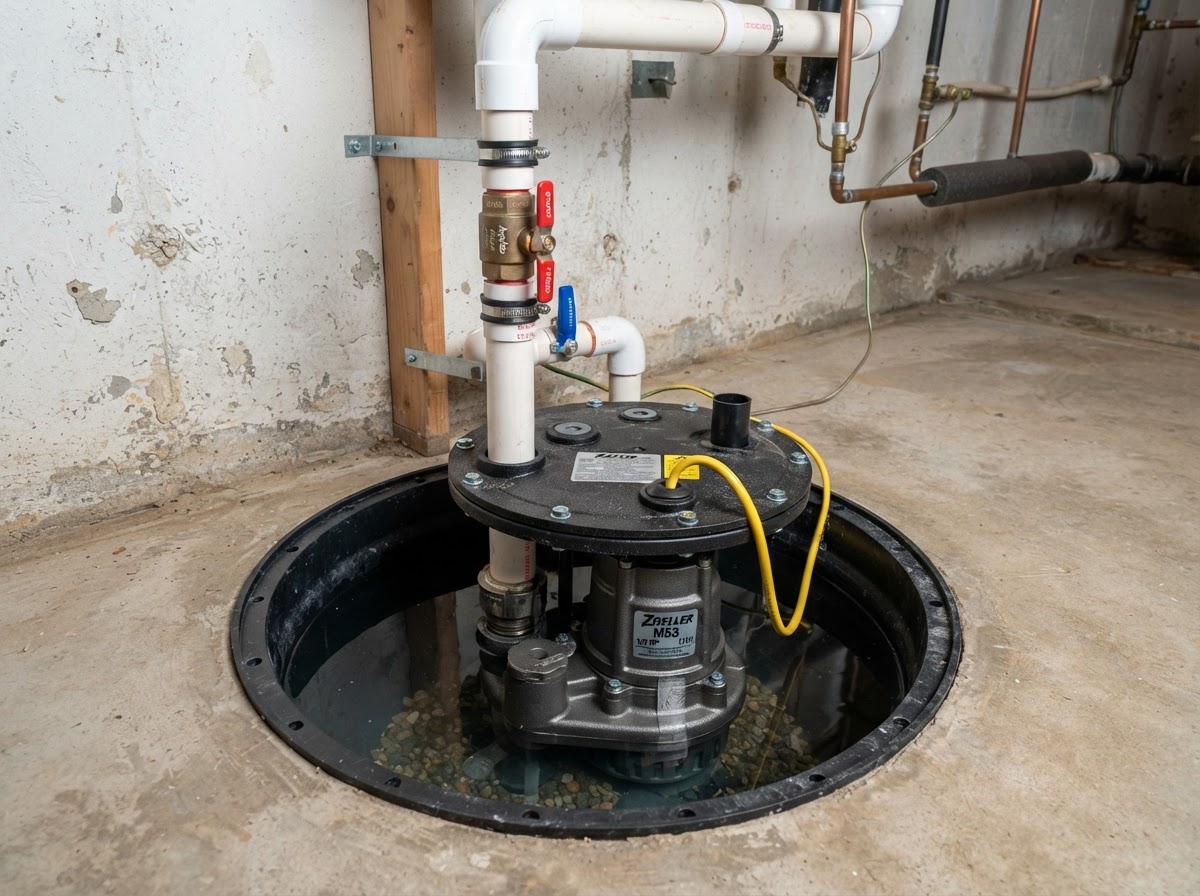 Heavy-Duty Sump Pump & Silent Check Valve