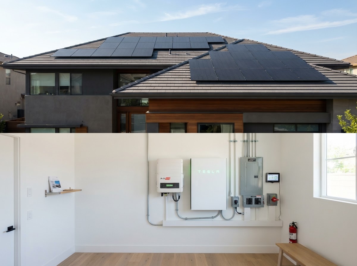 Residential Solar Array & Battery Storage