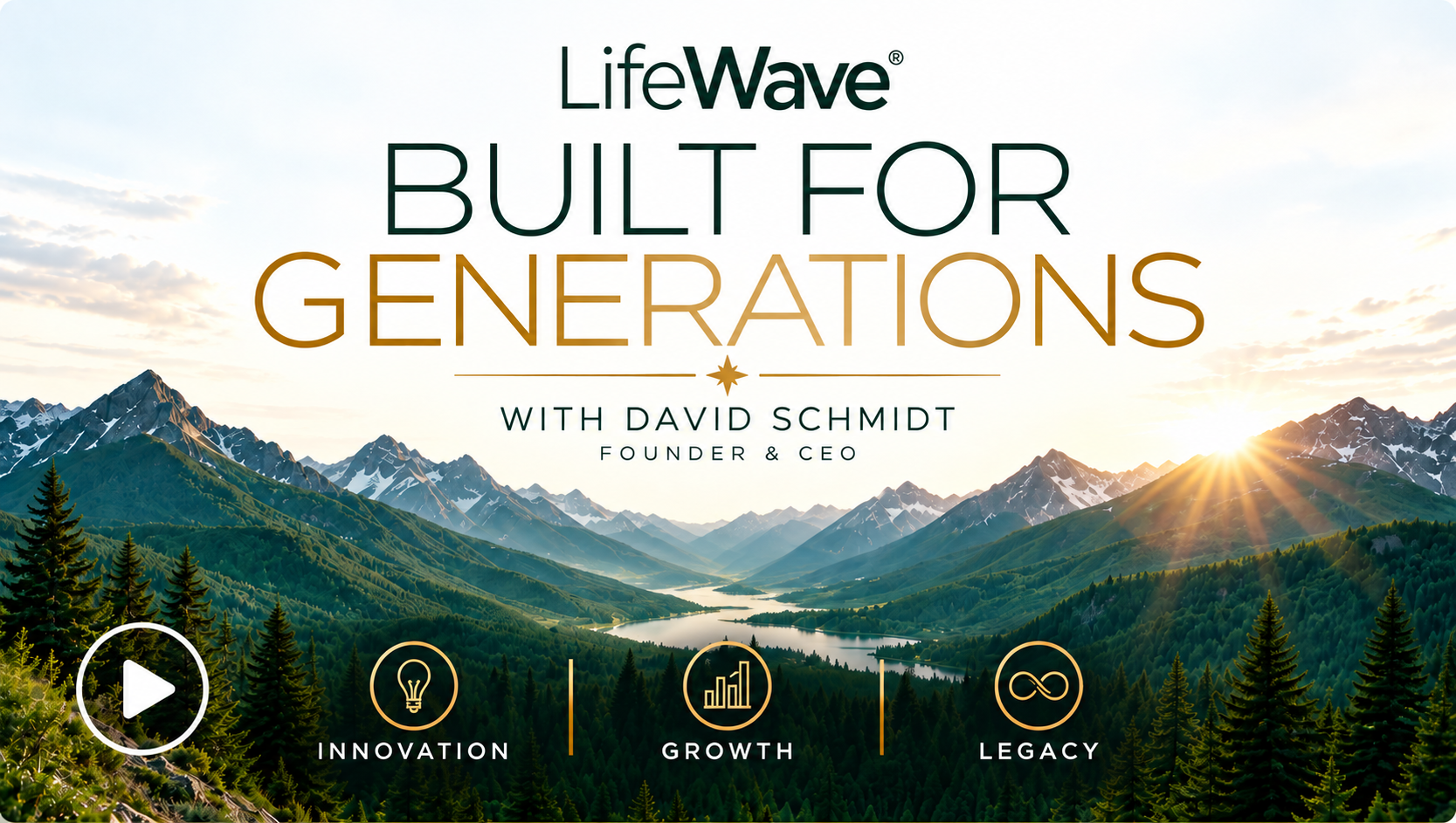 LifeWave Built for Generations - With David Schmidt Founder & CEO