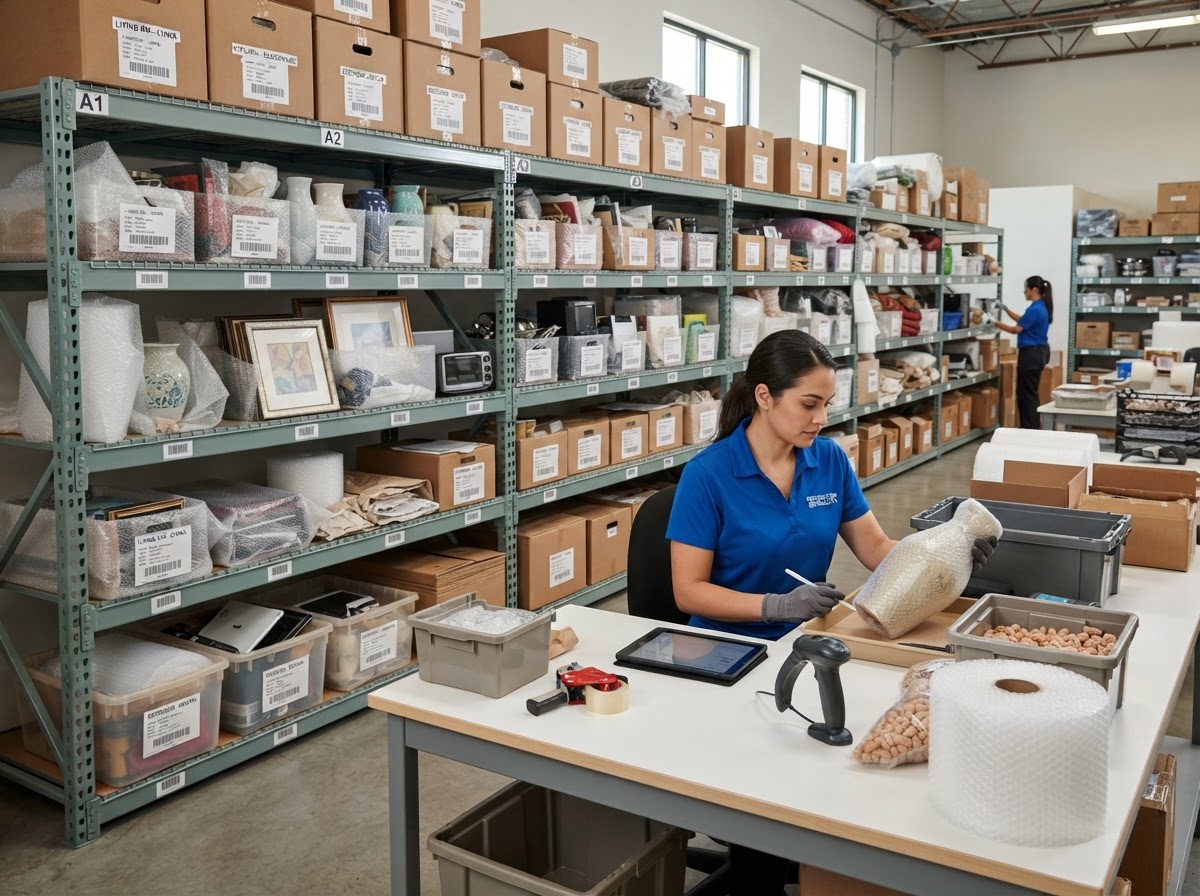Contents cleaning and pack out services in Claremont