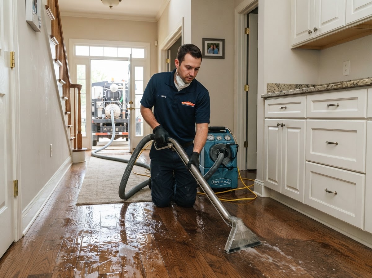 Professional water extraction service in Claremont