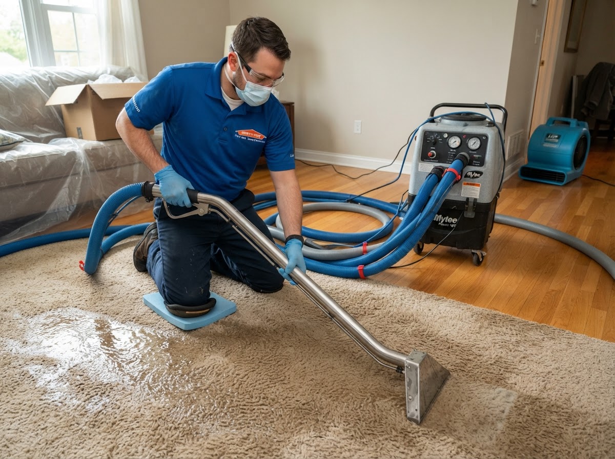 Emergency water removal and extraction near Claremont