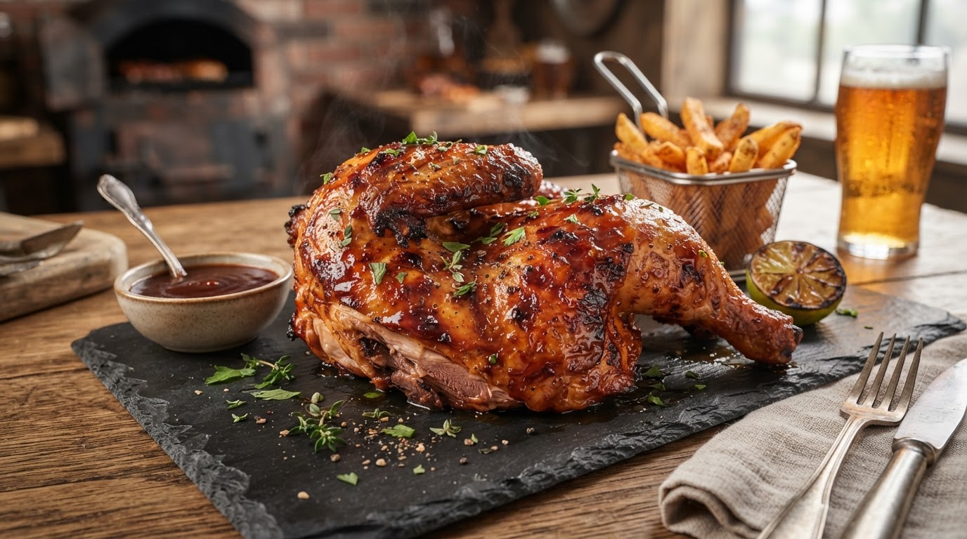 Smoked Half Chicken Dinner