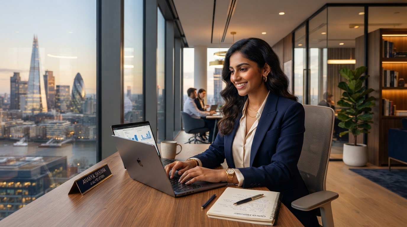 International student building career experience