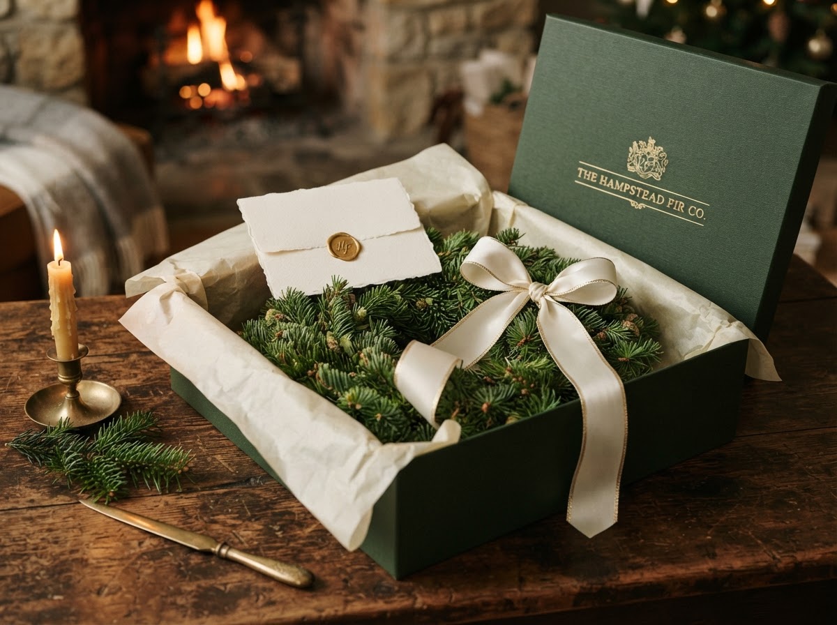The Kingdom Box — fresh Vermont balsam wreath