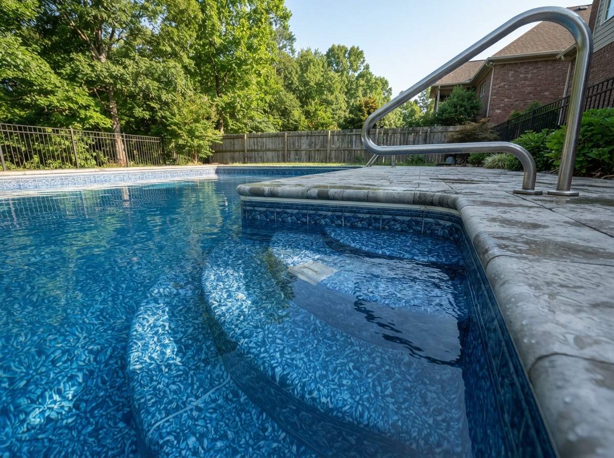 Crystal clear swimming pool surface and filtration system