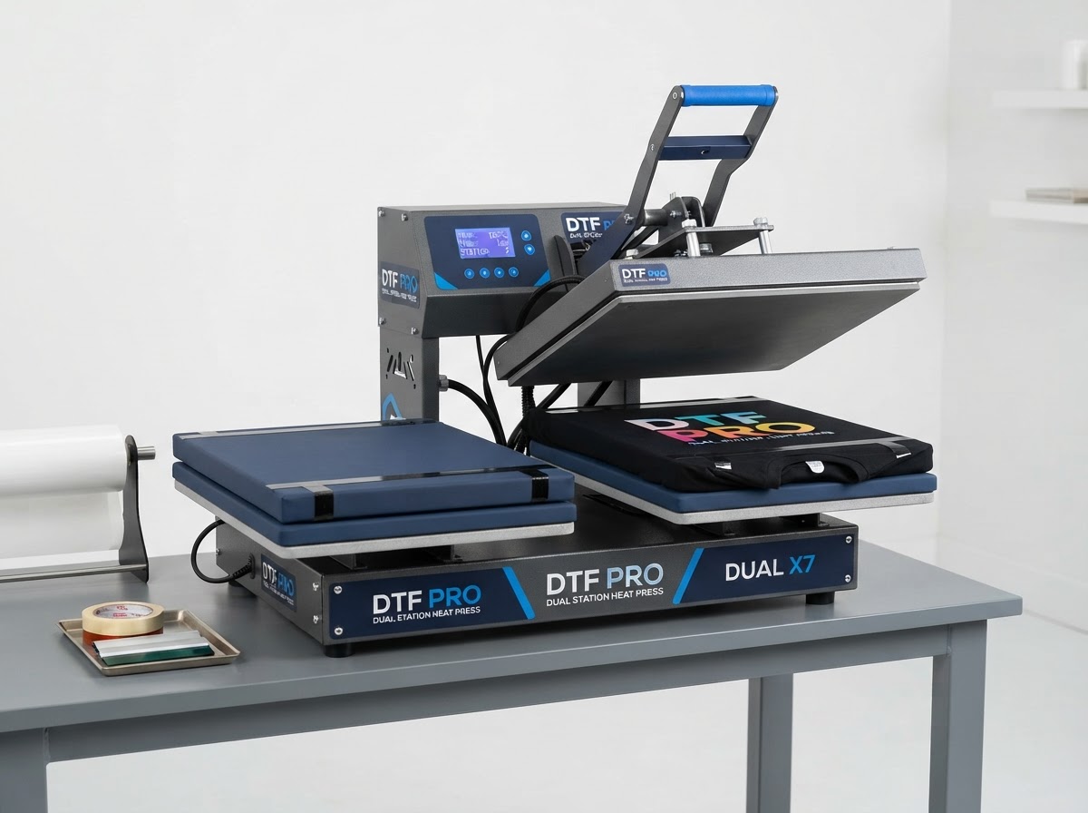 Dual-station heat press