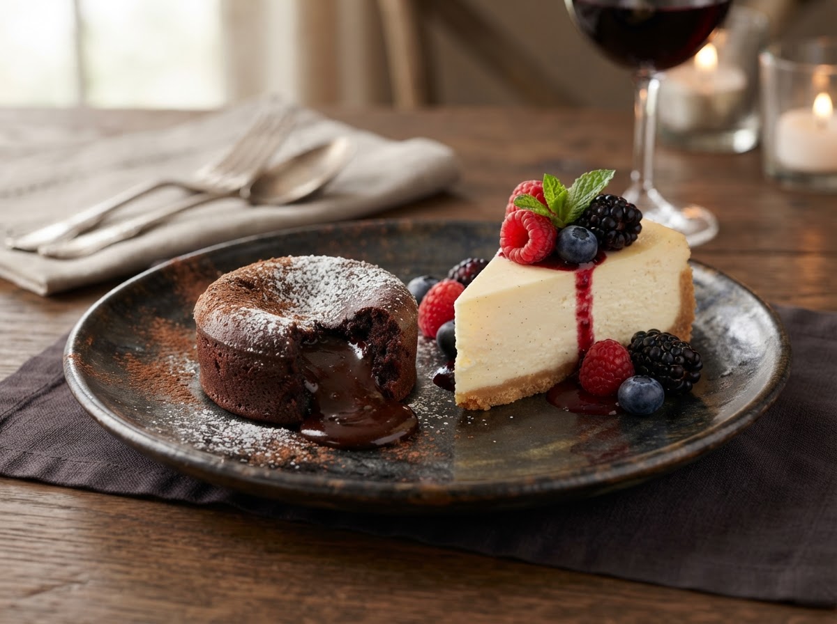 Fondant au Chocolat ou Cheesecake