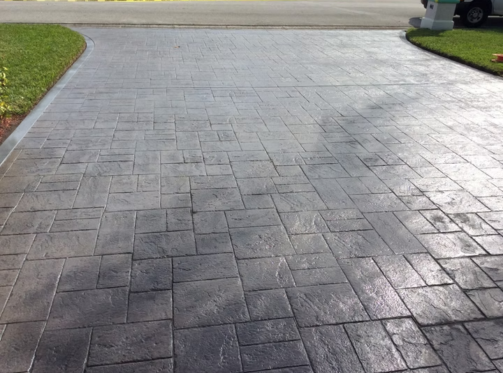 Ashlar Slate Stamped Pattern