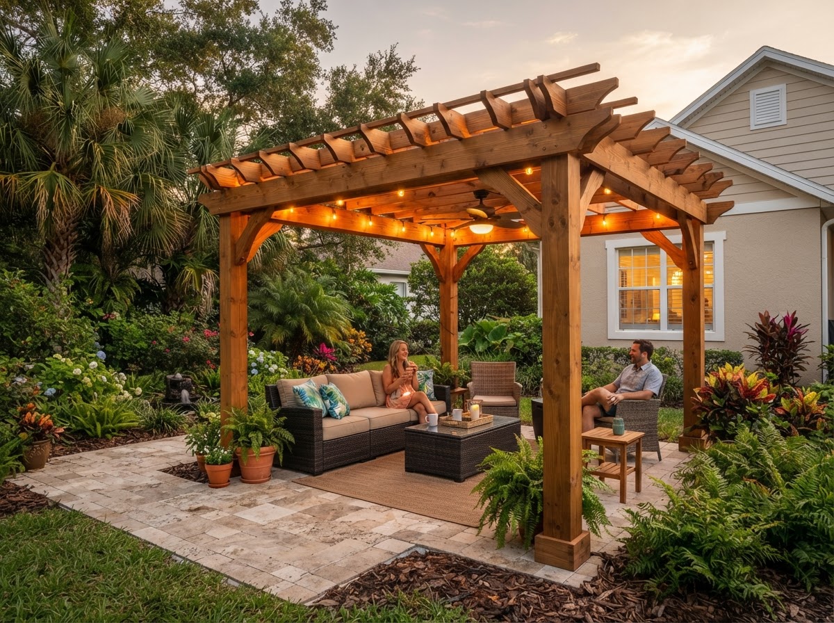 Pergola design and installation in Gainesville