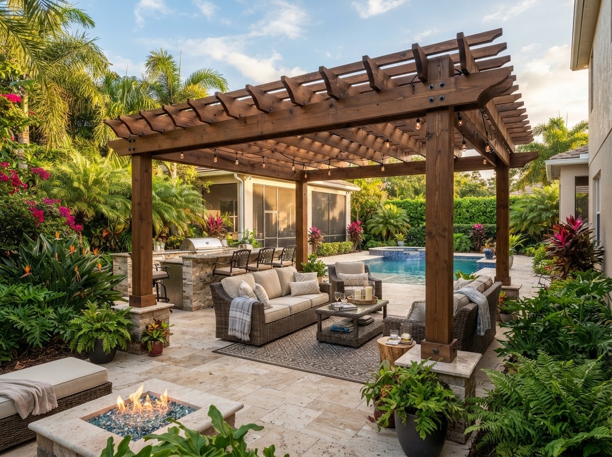 Pergola design and installation in Gainesville Florida