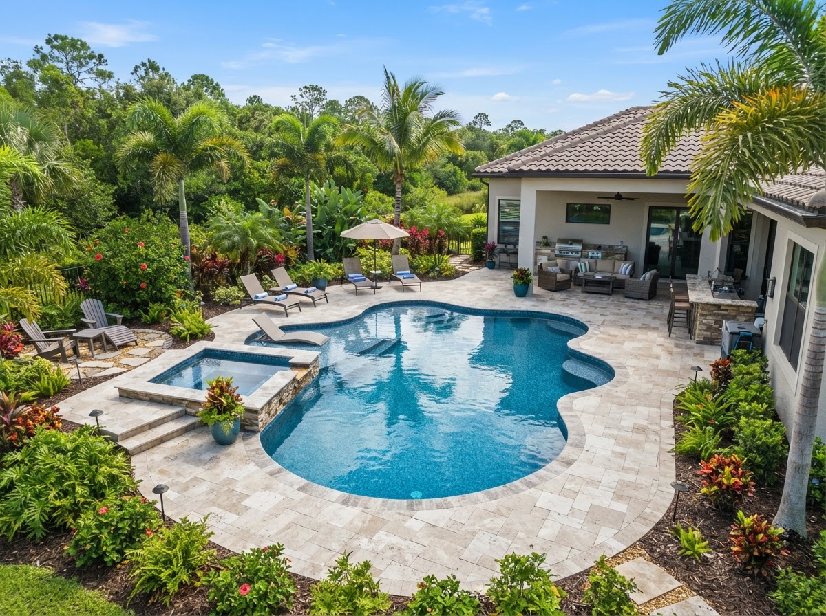 Pool deck paver installation in Gainesville Florida