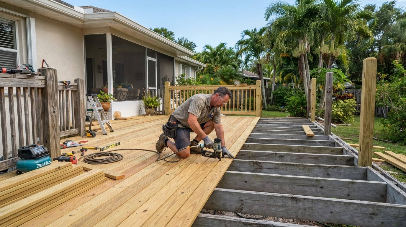 Deck repair and deck replacement in Gainesville