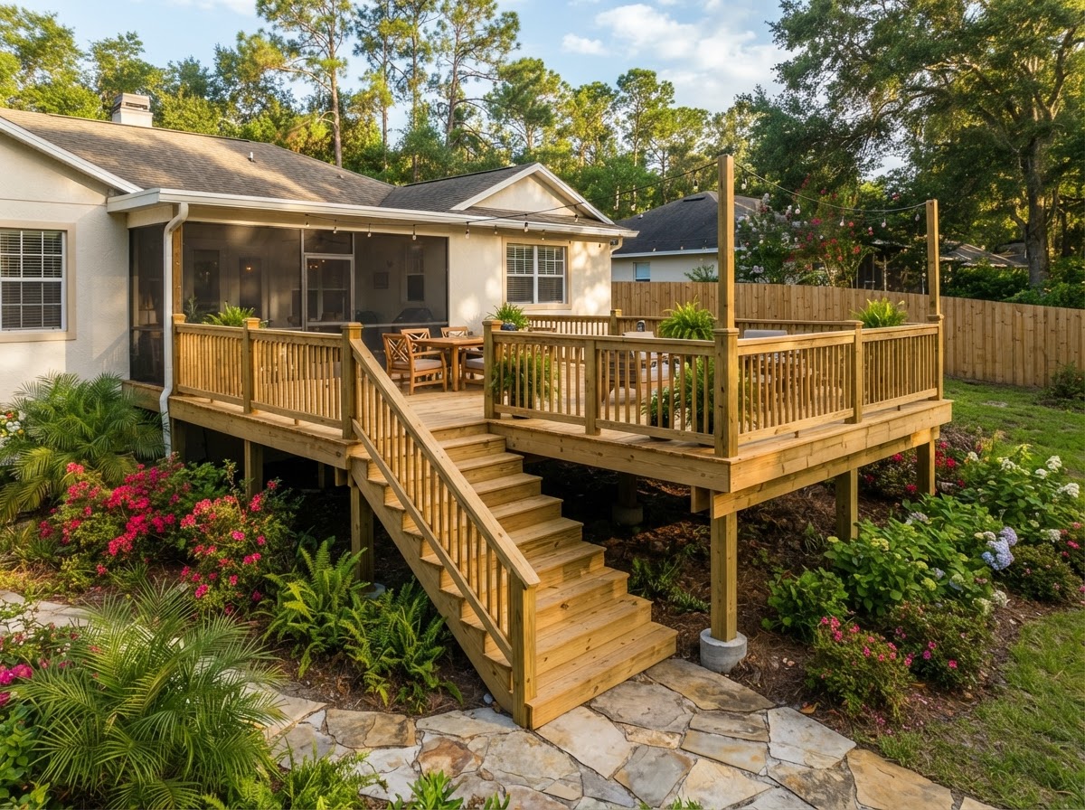 Professional deck installation in Gainesville Florida