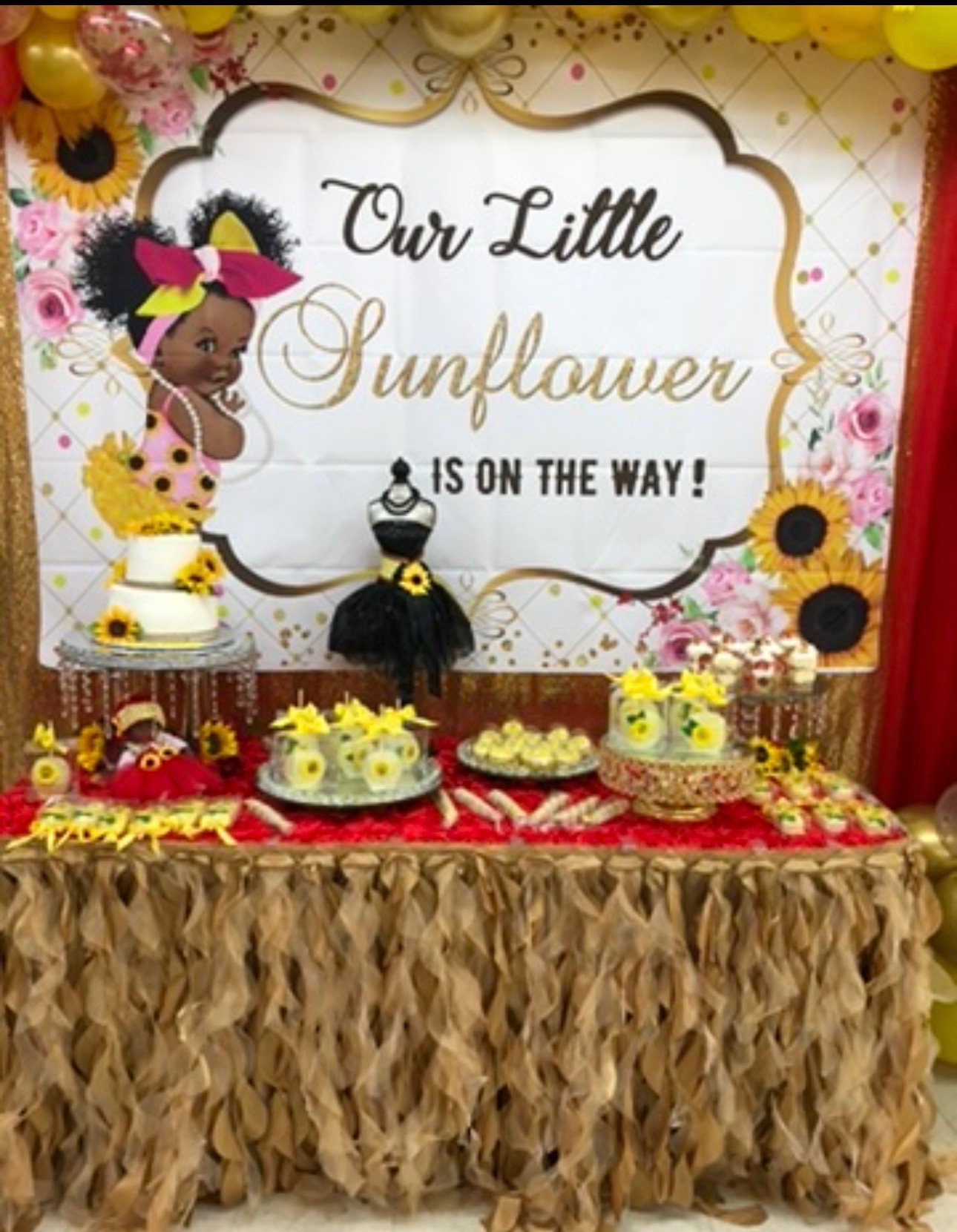 Our Little Sunflower Dessert Display