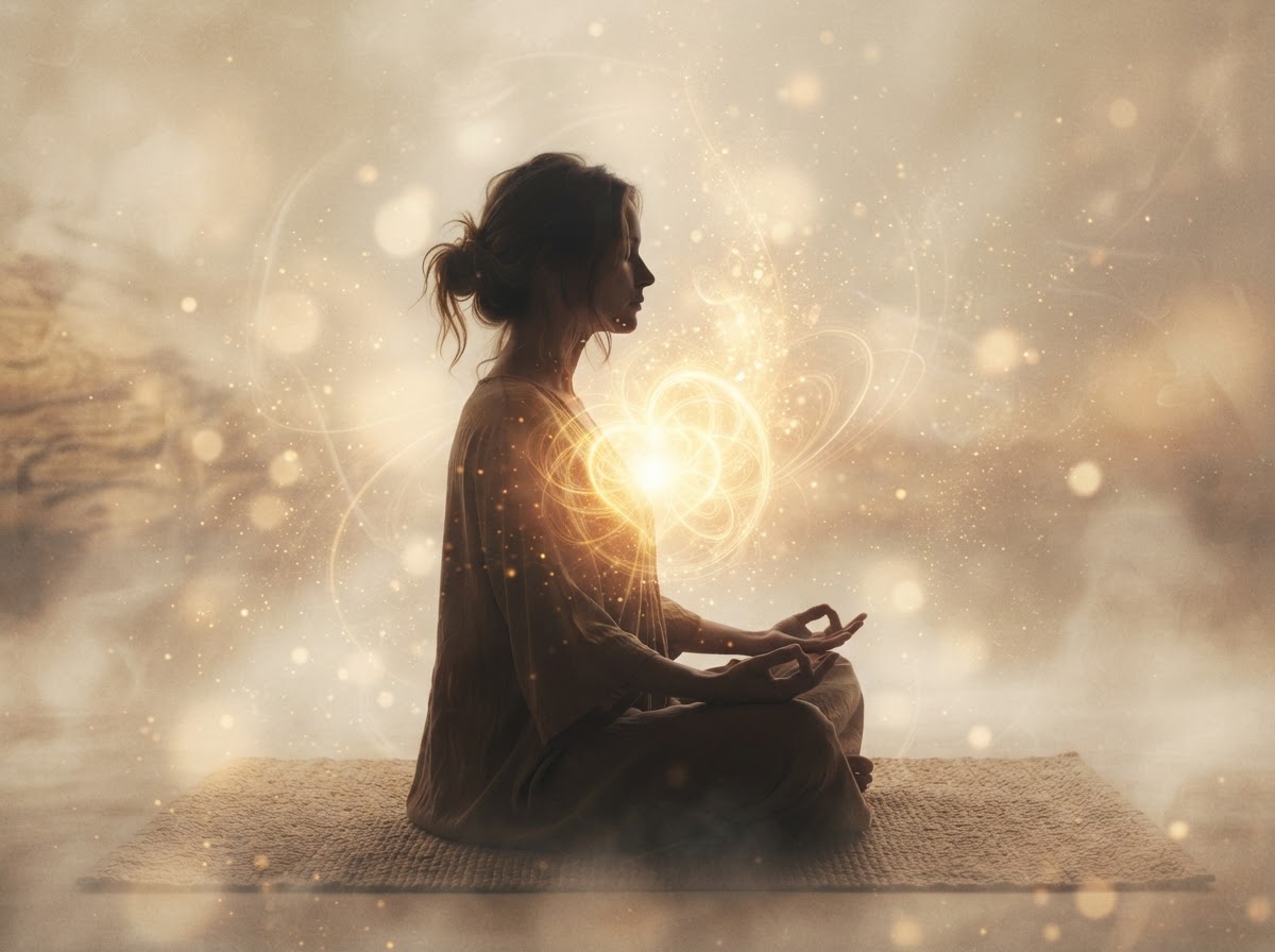 Frau in Meditation — Intuition statt Erwartungen