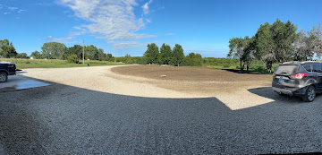 Freshly laid gravel driveway and parking area in Northeast Kansas