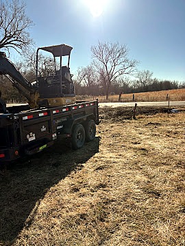 About mini excavator on dump trailer, Dylan Busey & Co Excavation