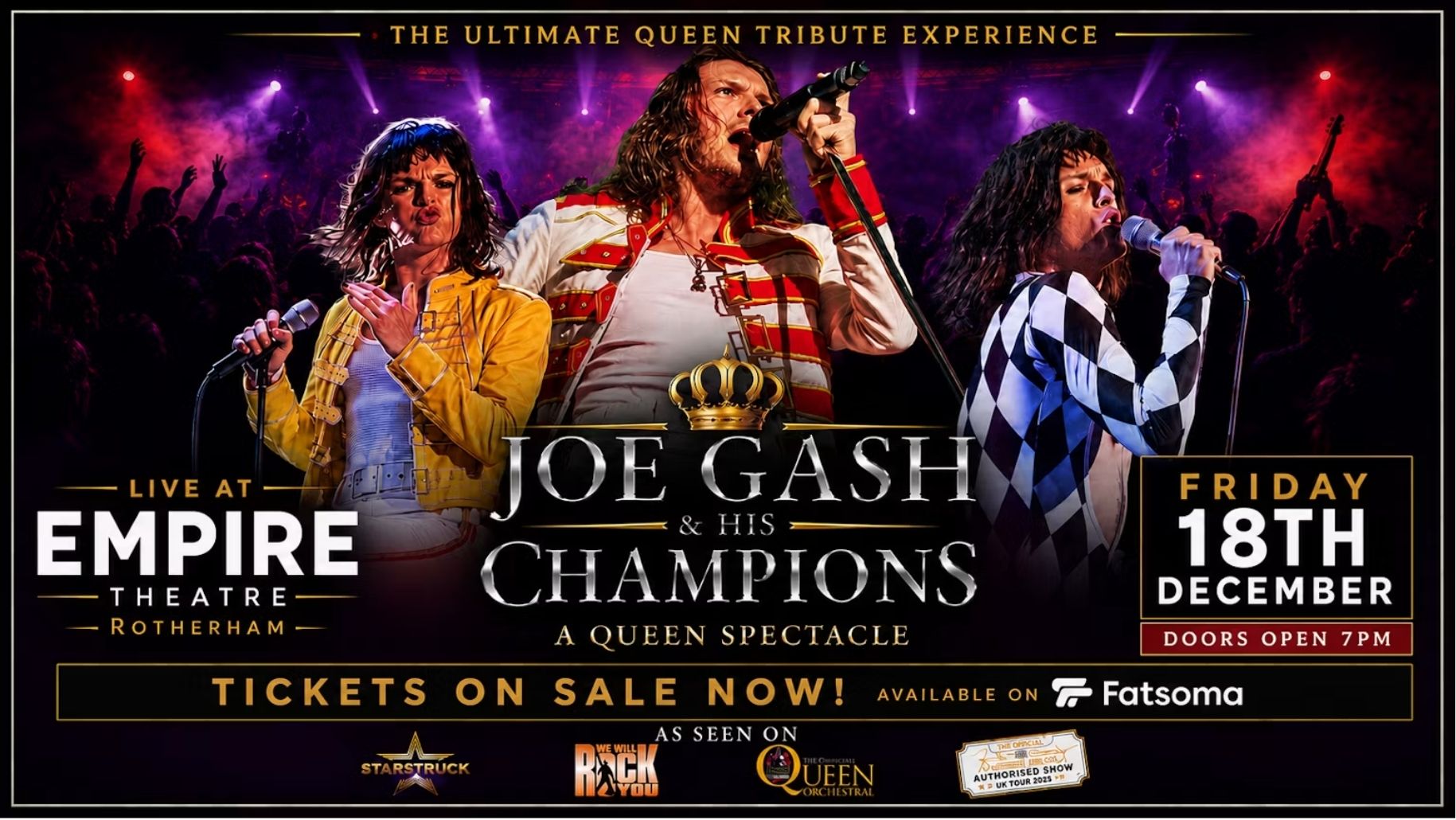 Joe Gash & His Champions - Ultimate Queen Tribute LIVE Show
