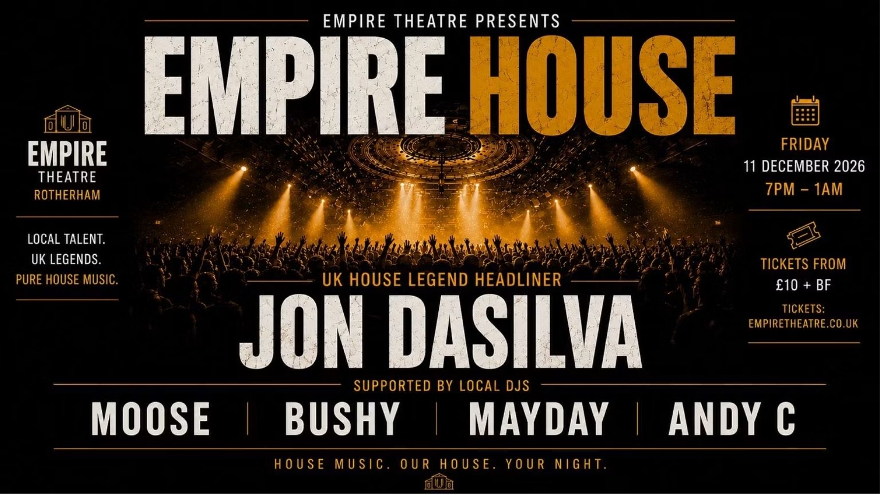 Empire House Launch Party with House Legend Jon DaSilva