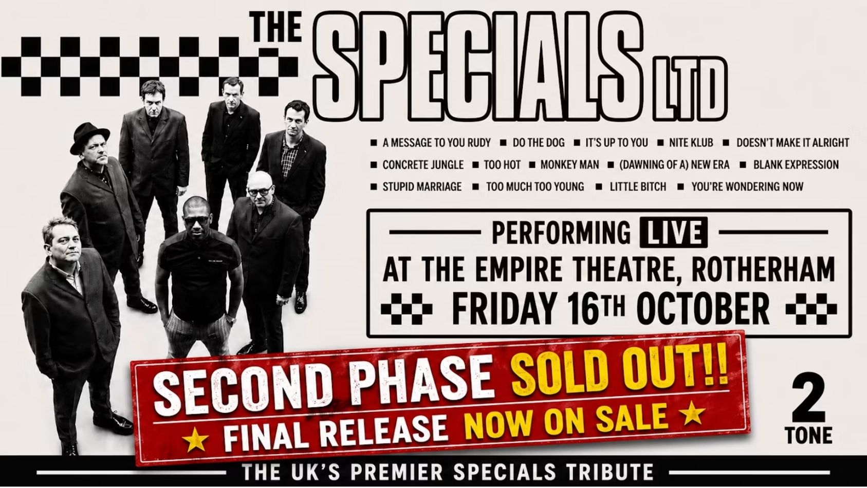The Specials Ltd LIVE - "Ghost Town" 45th Anniversary Tour