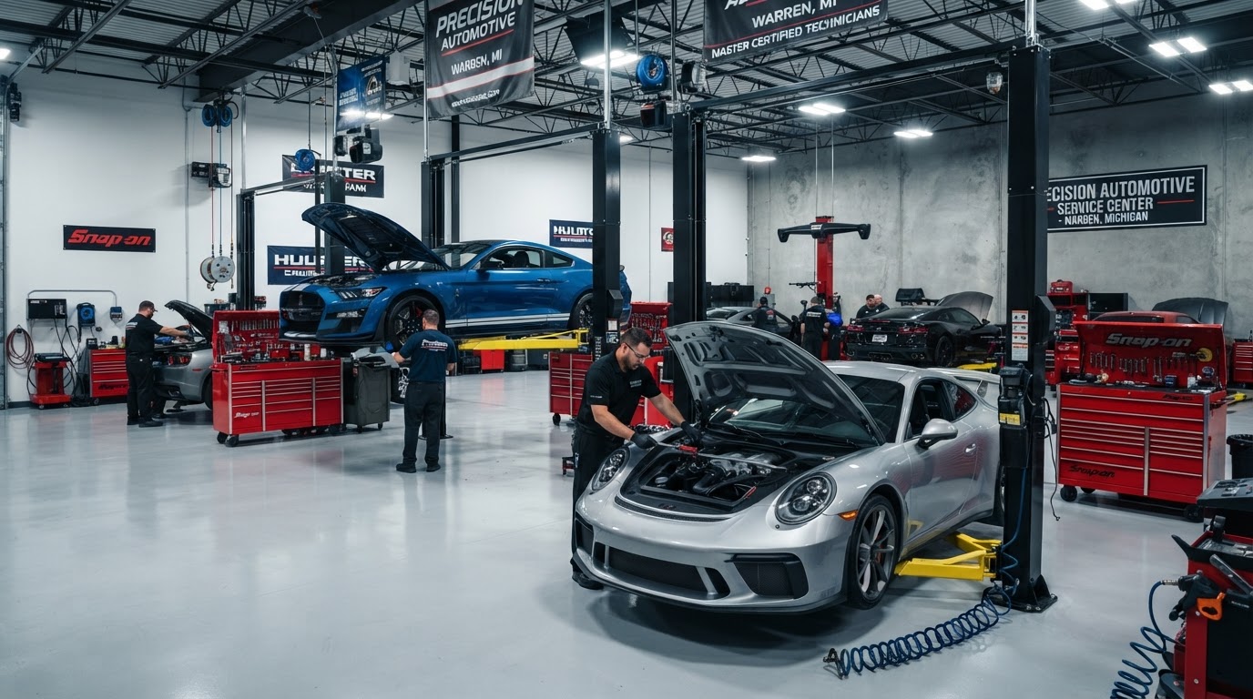 Metro Auto Care high-tech service bays in Warren MI