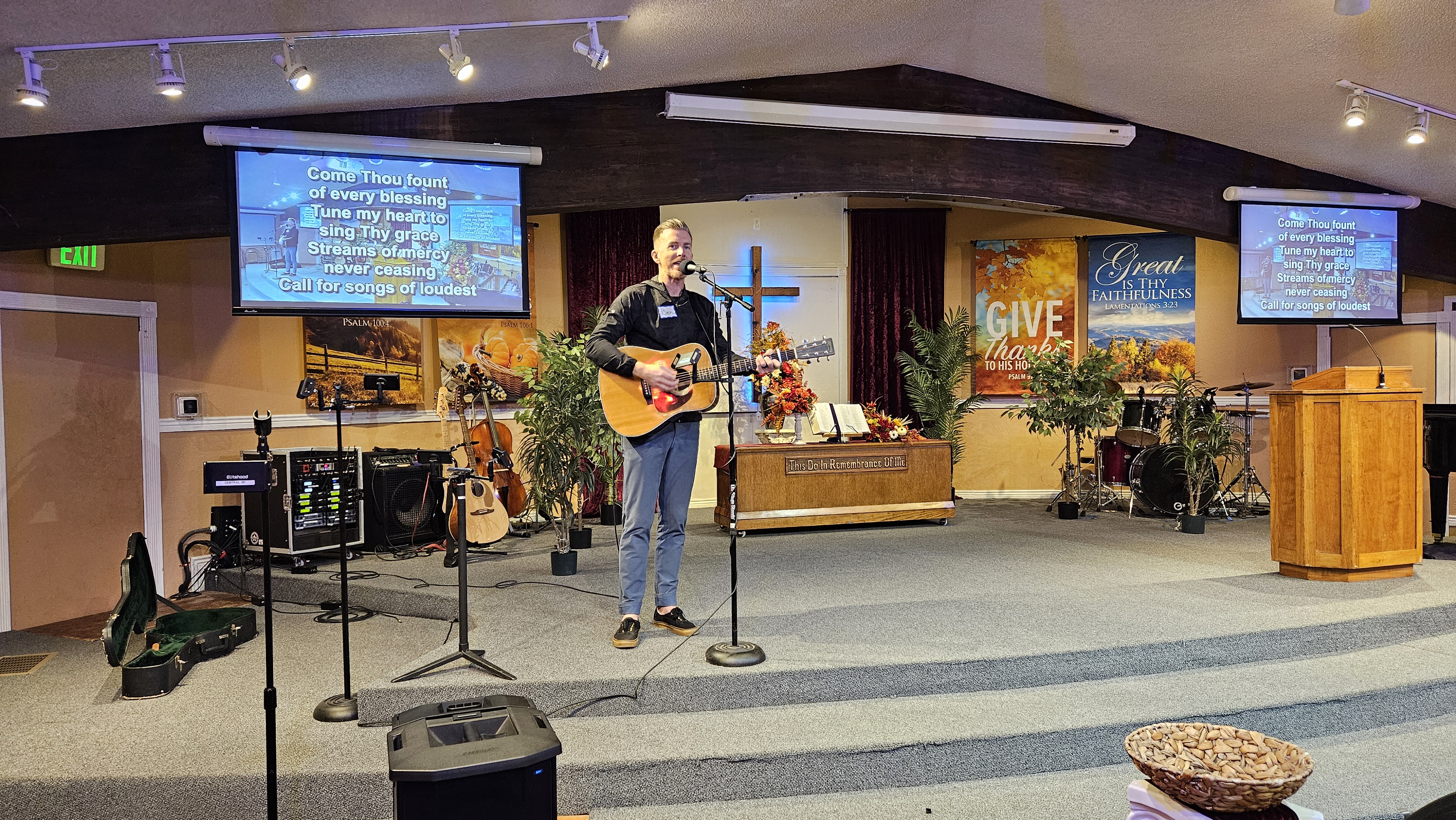 Worship leading at Annual Meeting