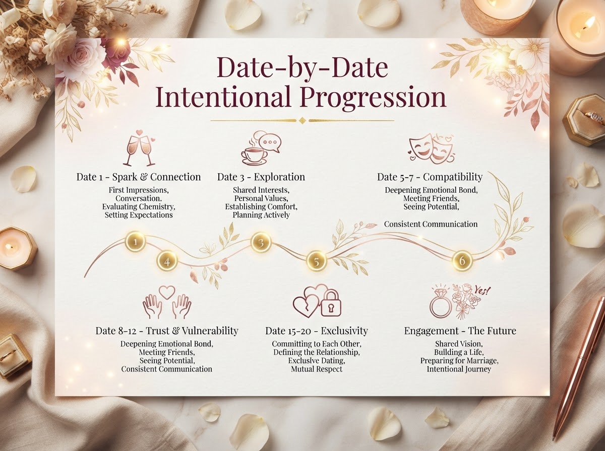 Date-by-Date intentional progression timeline