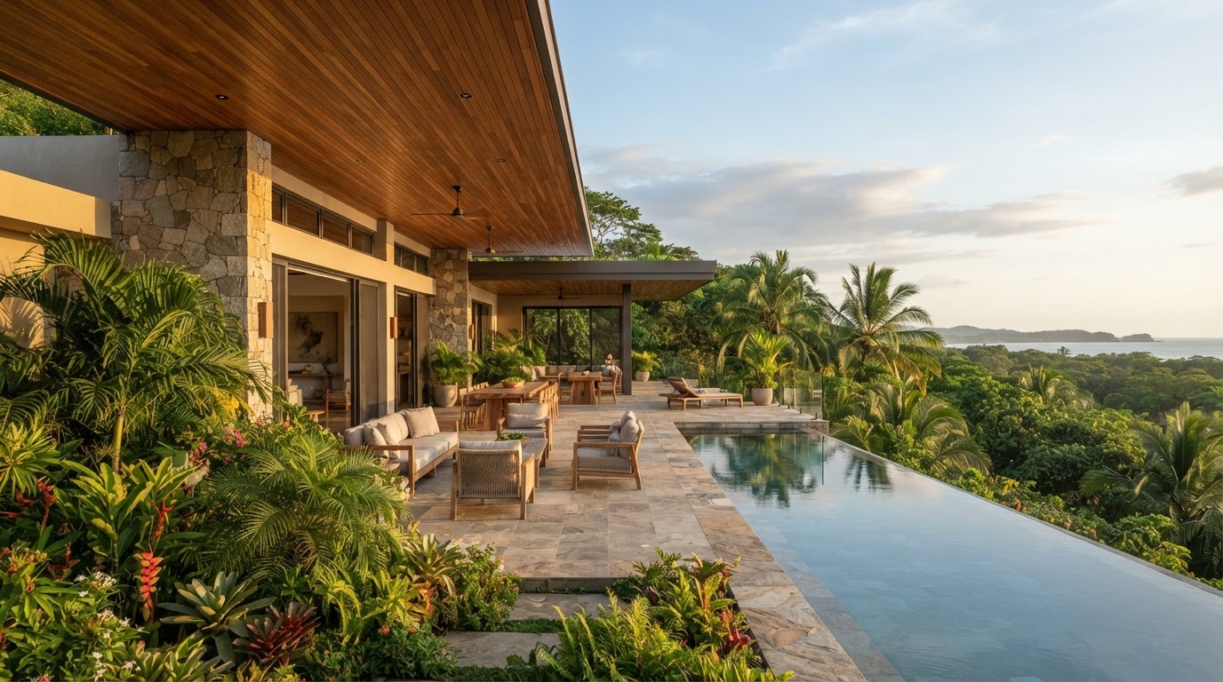 Propiedad tropical contemporánea bien mantenida en Nosara, Guanacaste