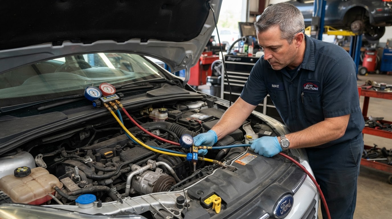 Vehicle air conditioning and heater repair
