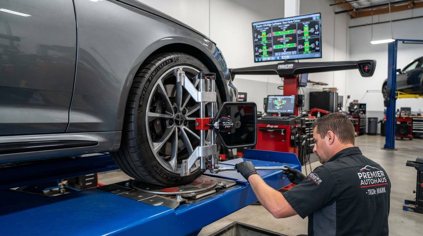 Tire alignment and balancing services