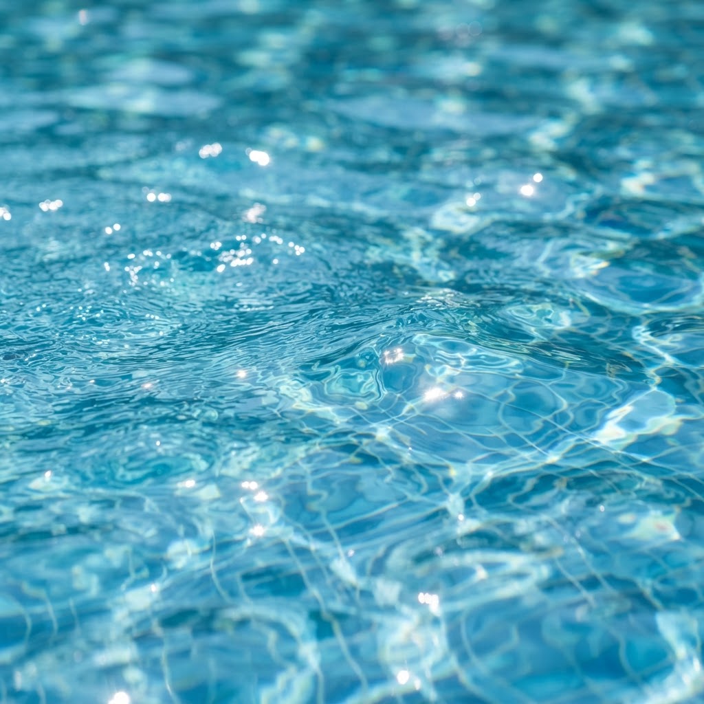 Sparkling clean, chemically balanced pool water maintained by ZB Pool Service