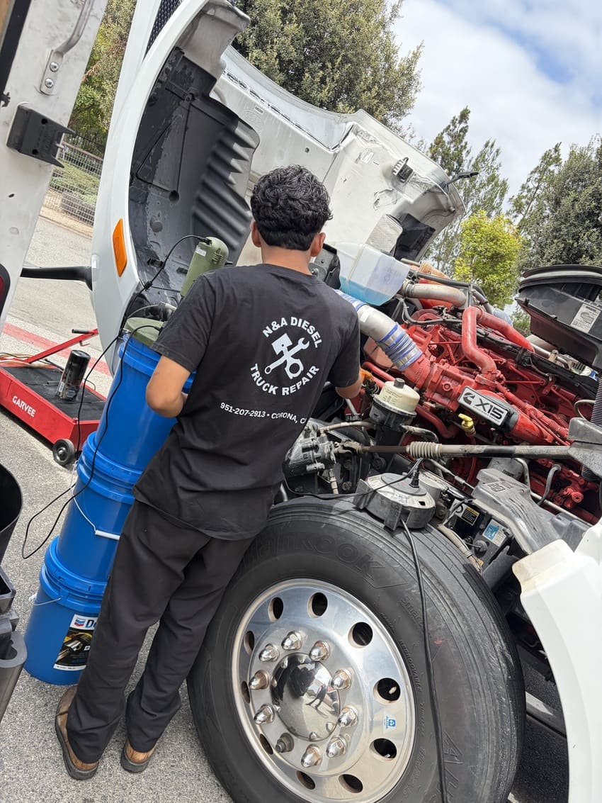 Commercial diesel truck repair work 14