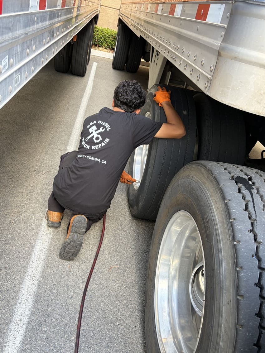Commercial diesel truck repair work 16