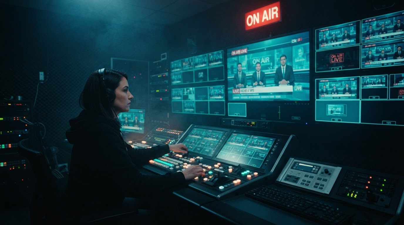 Broadcast control room