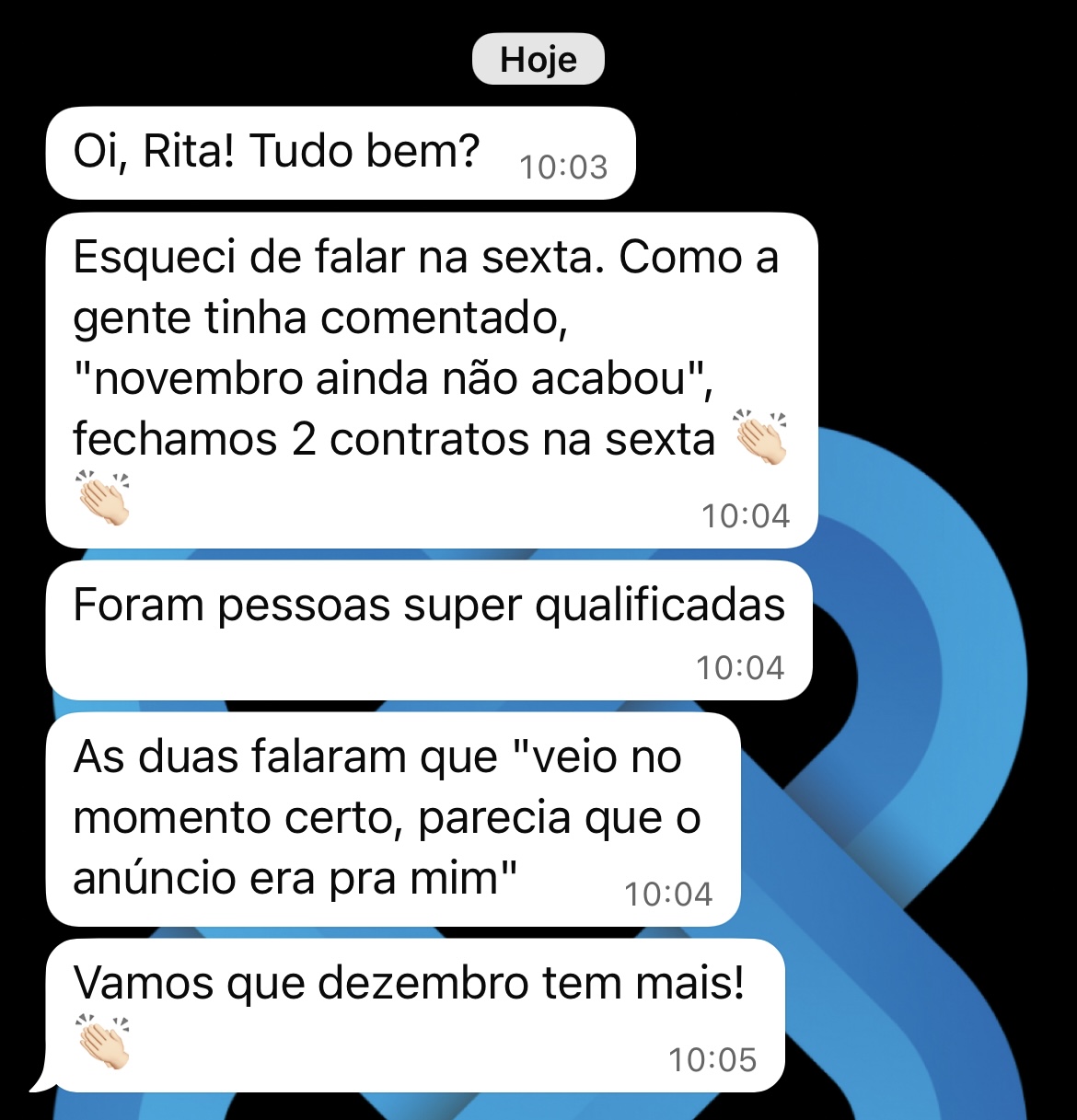 Leads super qualificados: 'veio no momento certo, parecia que o anúncio era pra mim'.