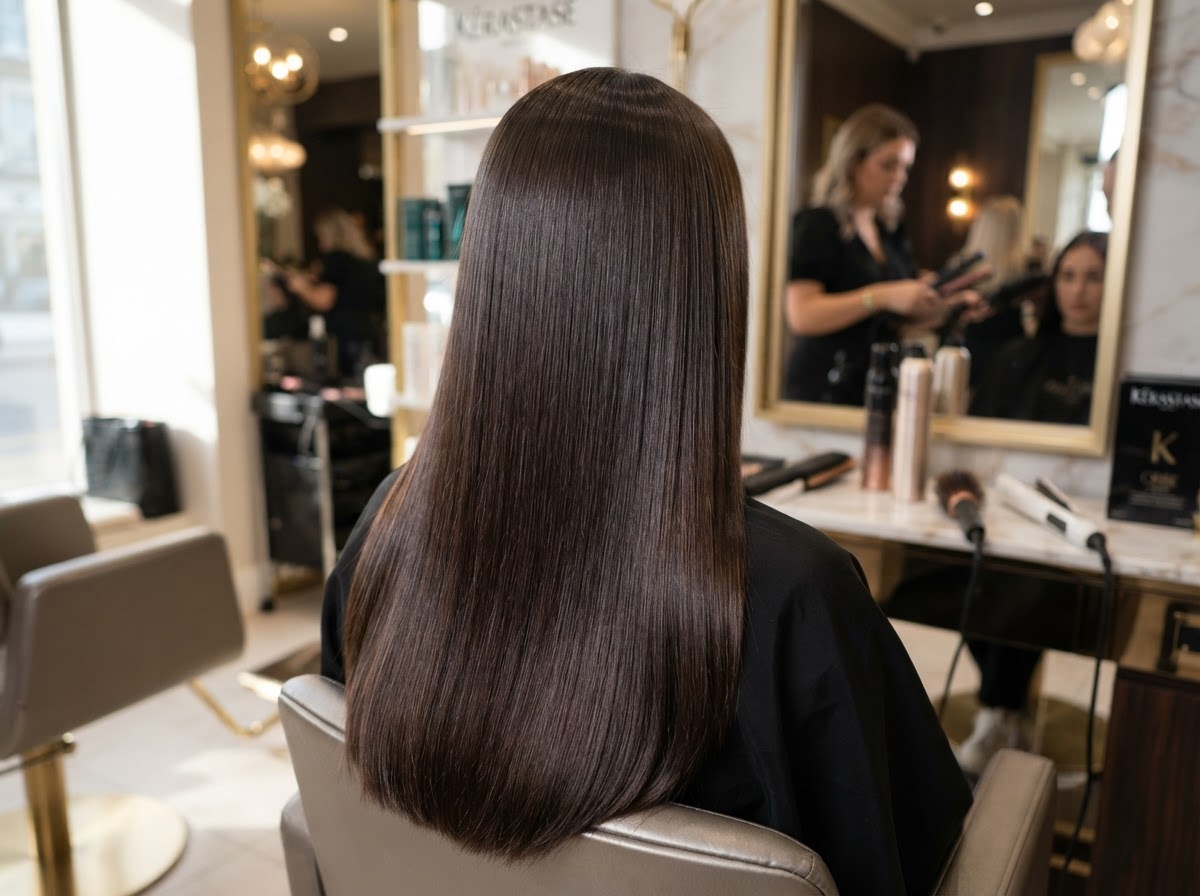 Keratin Straightening Gloss Finish