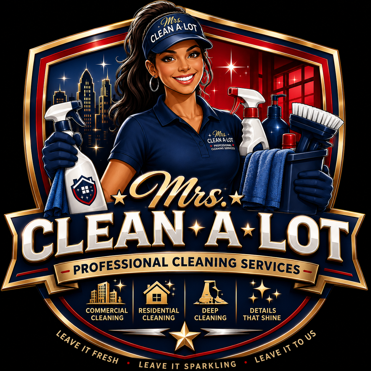 Mrs. Clean A Lot Logo