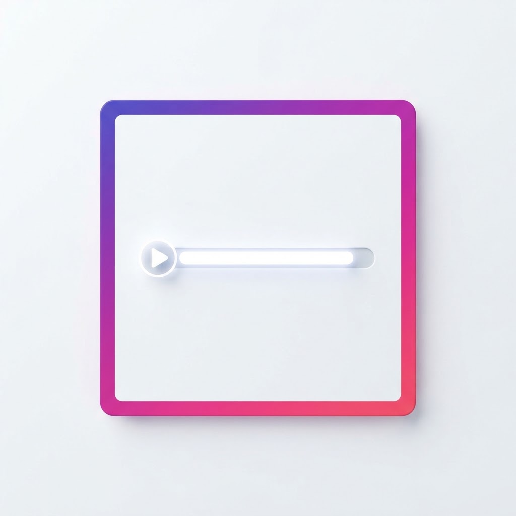 Conceptual content tile showing a nearly full watch-time progress bar