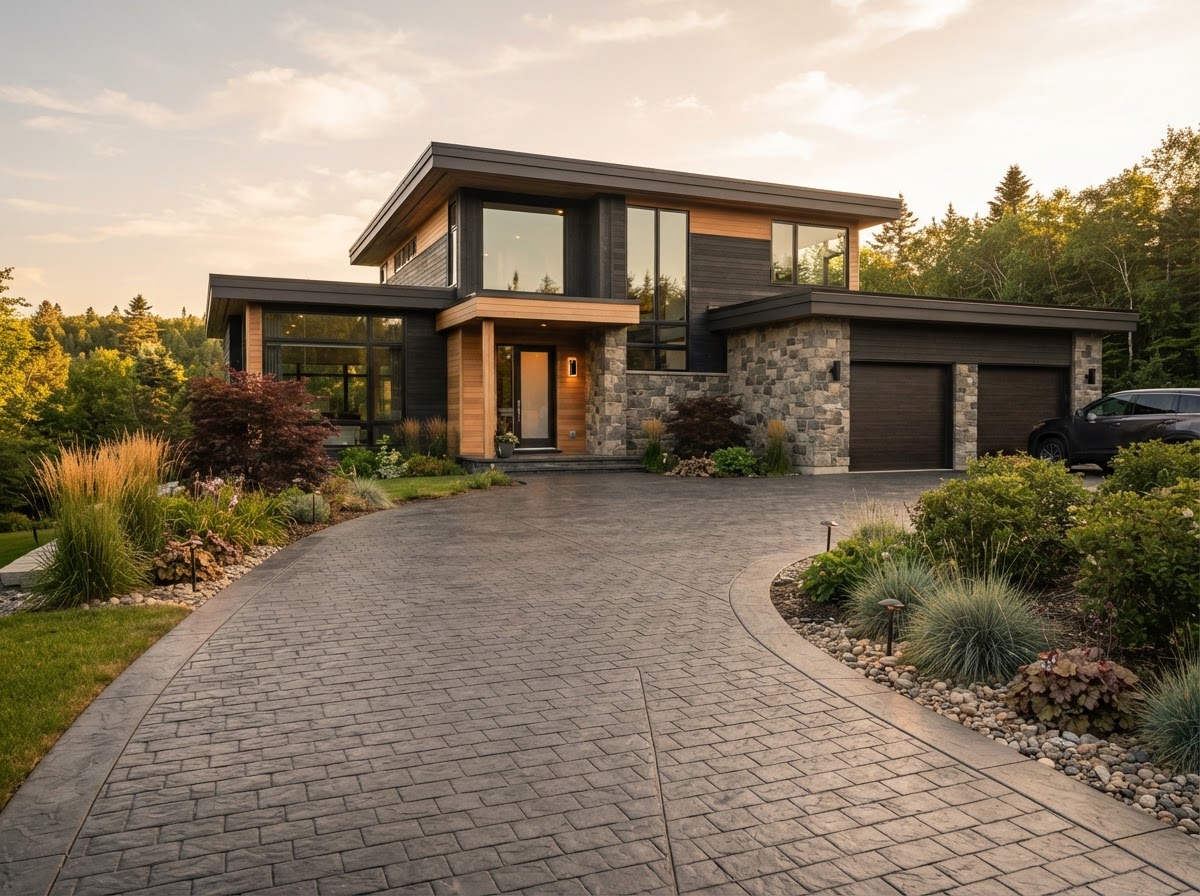 Decorative Stamped Driveway