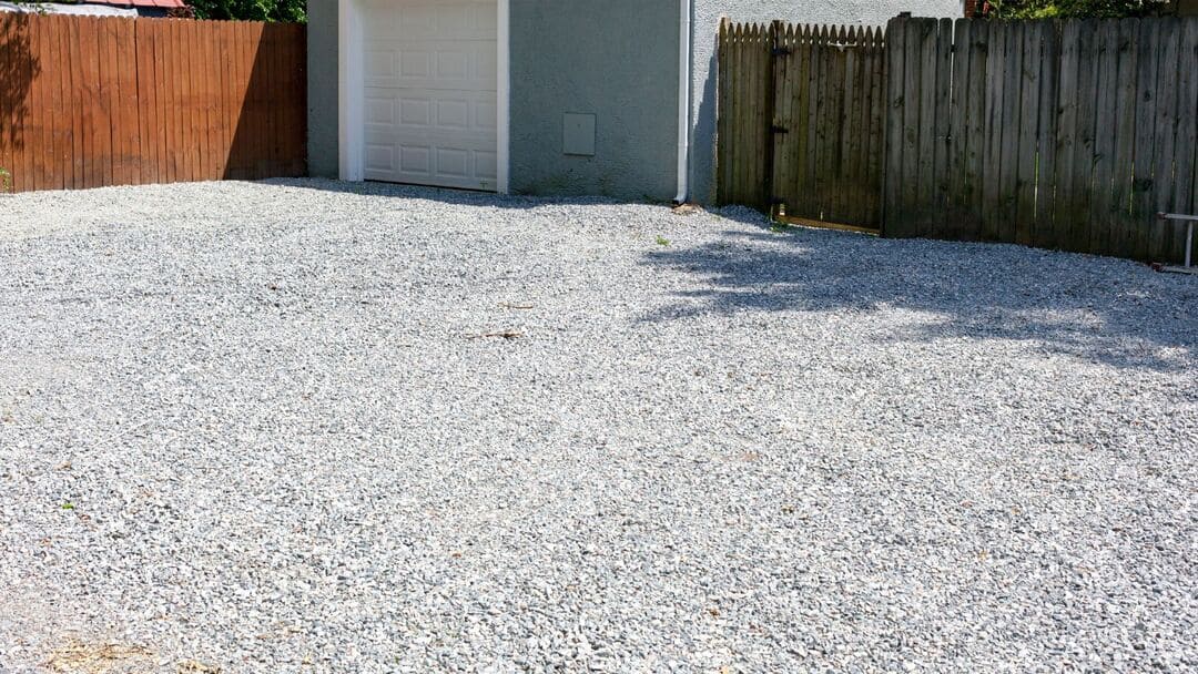How do you stop a driveway washing out in heavy rain?