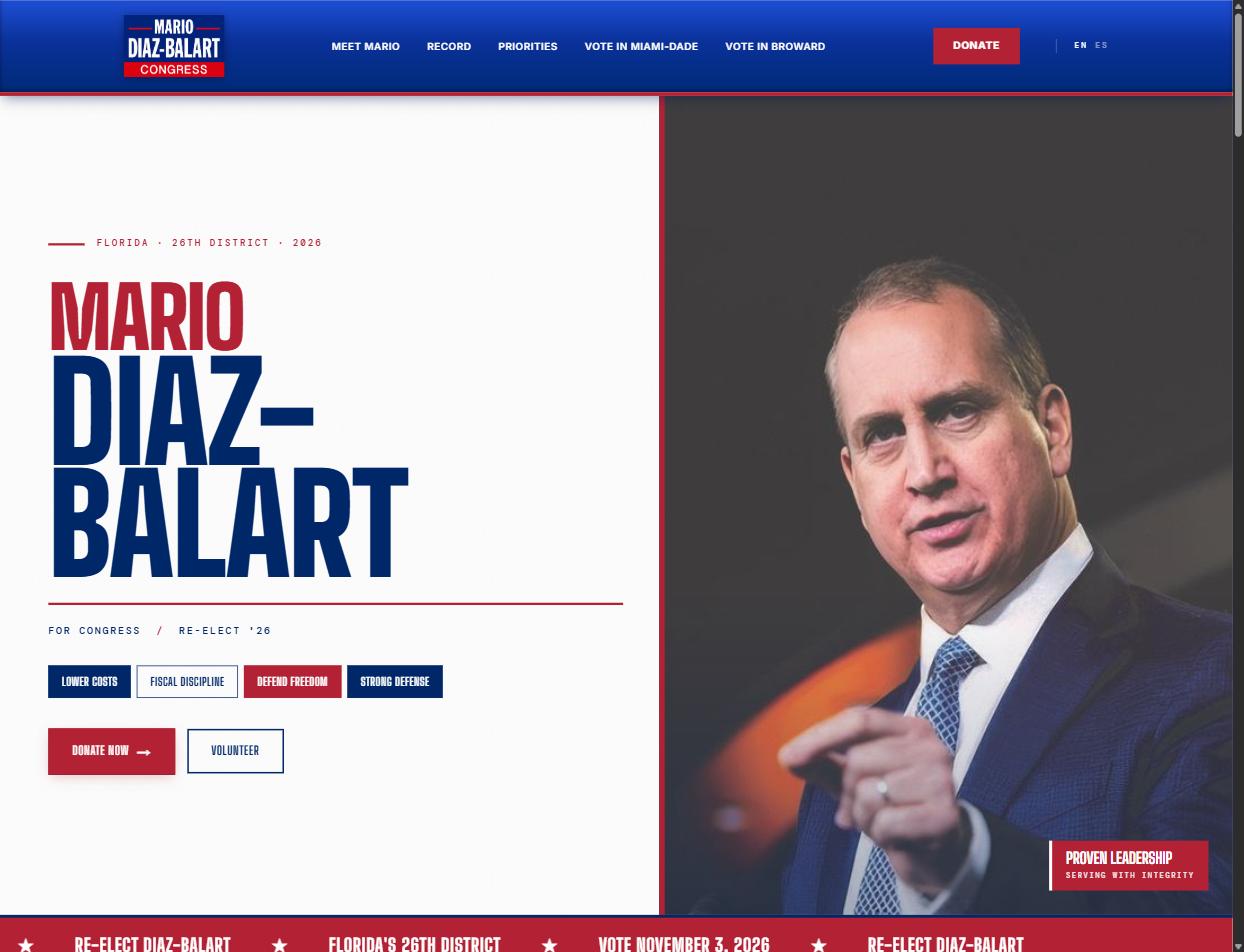 Mario Diaz-Balart with constituents