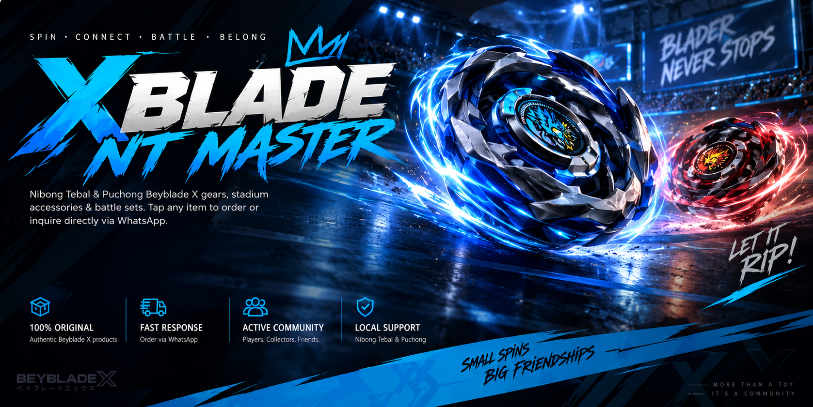 X Blade NT Master - Spin Connect Battle Belong