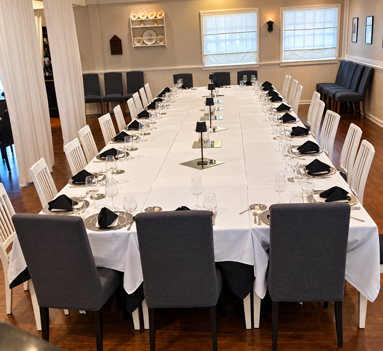 Casa Cosenza private dining room in Oldsmar set for a group event